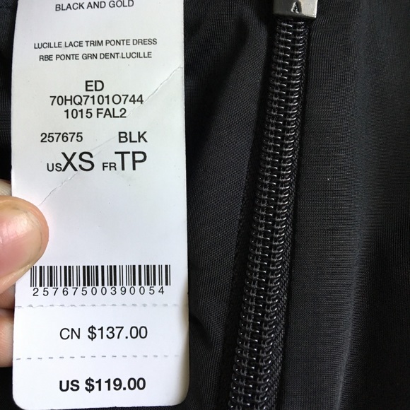 Bebe Lucille lace trim pointe dress - Picture 6 of 7